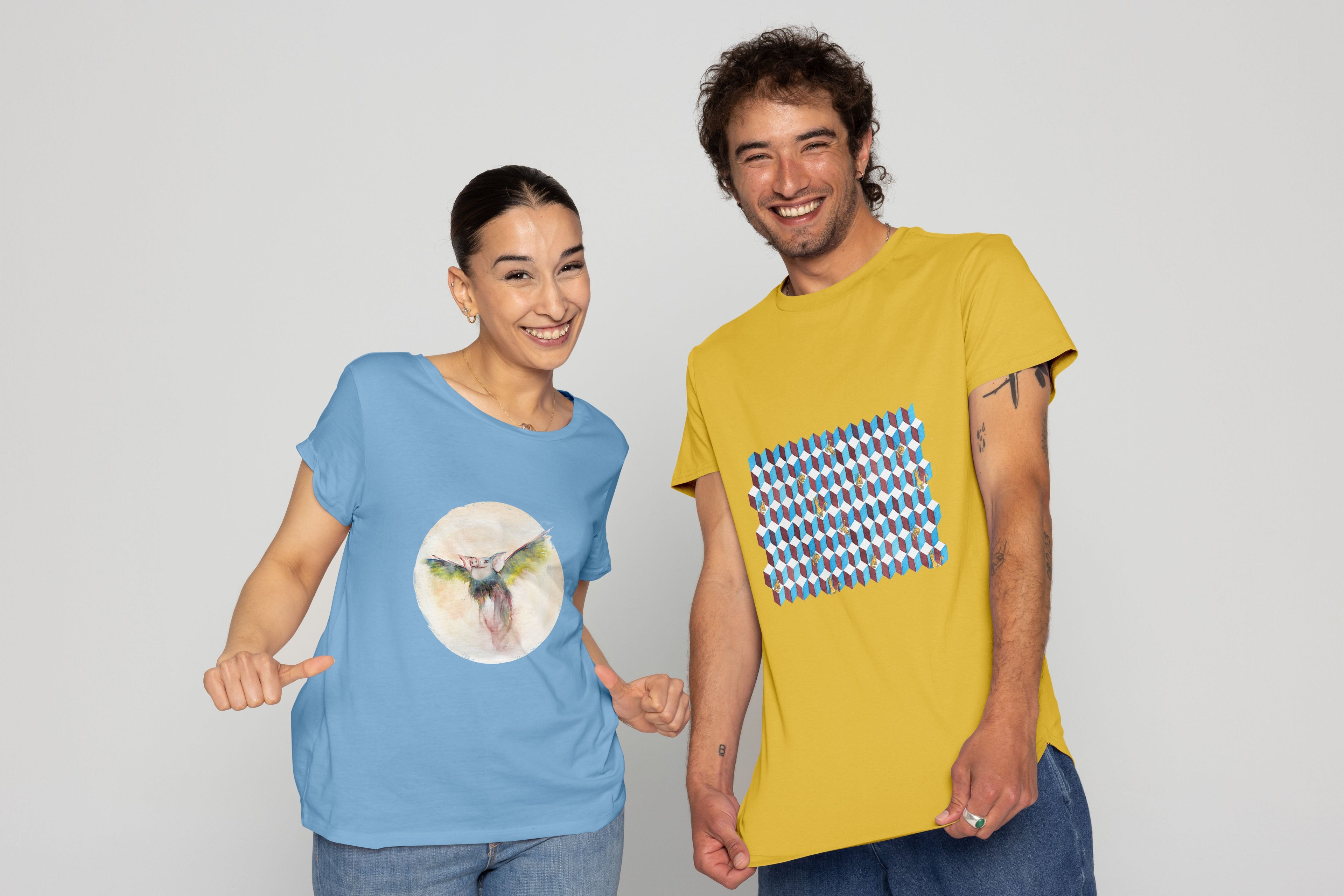 T-shirt in cotone - Tullia Rosso Creative Design