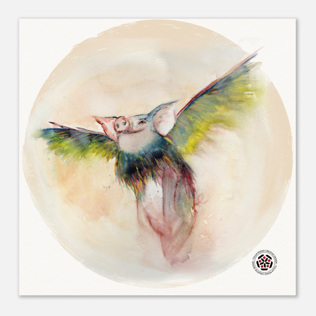 Quando i maiali voleranno - Museum - Quality Matte Paper Poster - Tullia Rosso Creative Design