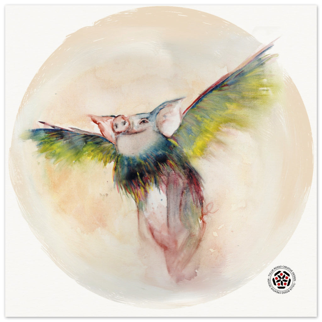 Quando i maiali voleranno - Museum - Quality Matte Paper Poster - Tullia Rosso Creative Design
