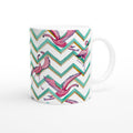 Tazza in ceramica - Fenicotteri Optical - Tullia Rosso Creative Design
