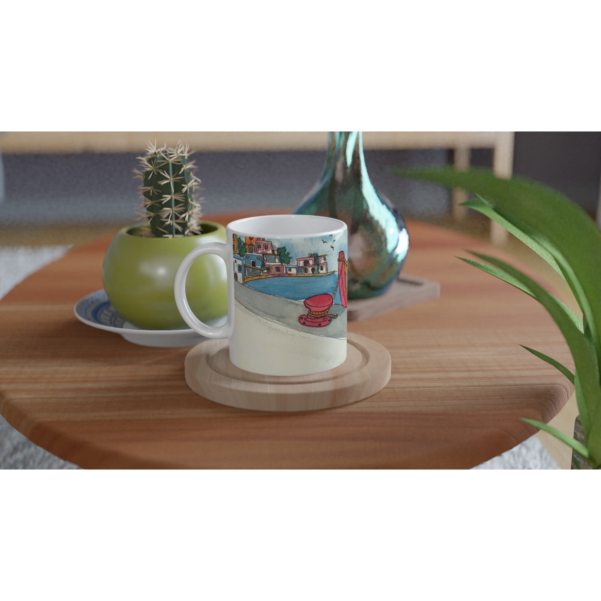 Tazza in ceramica - La Gatta del Porto - Tullia Rosso Creative Design