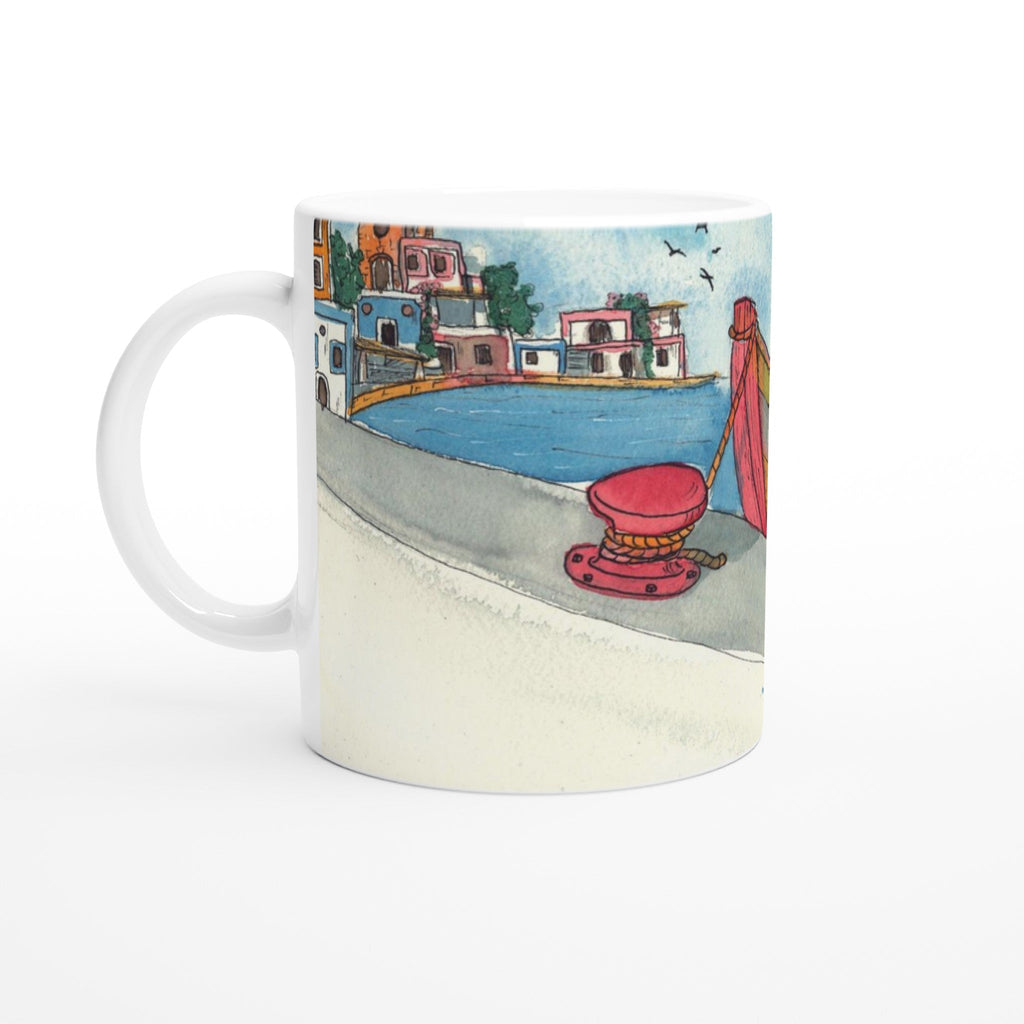 Tazza in ceramica - La Gatta del Porto - Tullia Rosso Creative Design